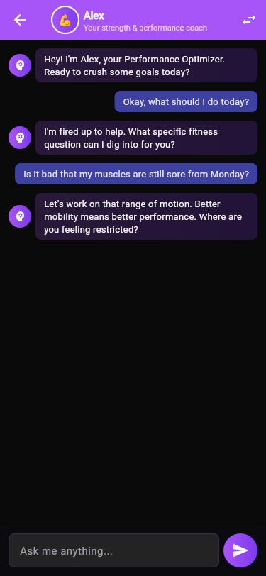 Eve explaining muscle soreness science