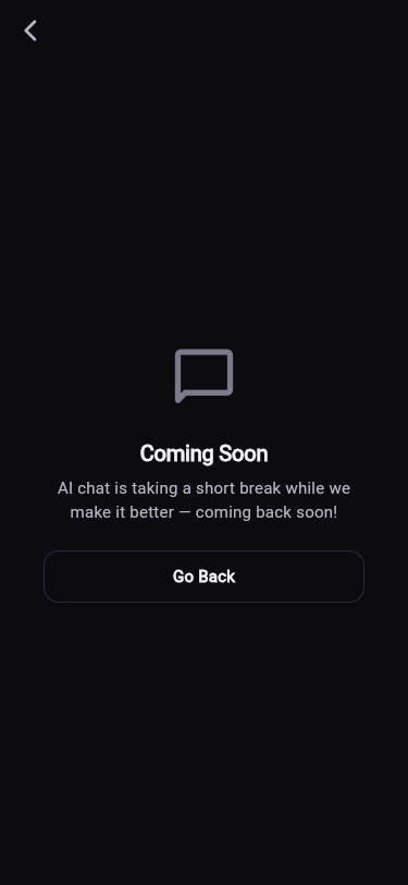 The in-app Companion screen showing Coming Soon