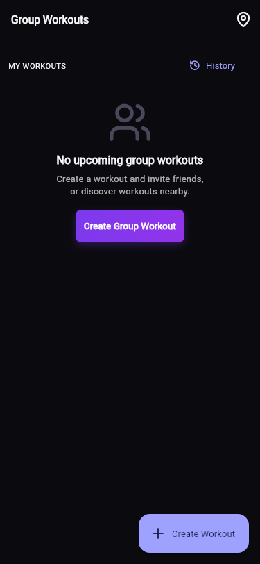 Schedule group workouts with friends